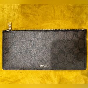 Coach signature money wallet..